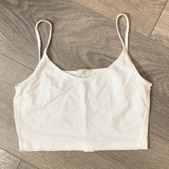 Wilfred Free Aritzia Women's Tank Top Cropped White Size XXS - Picture 3 of 14